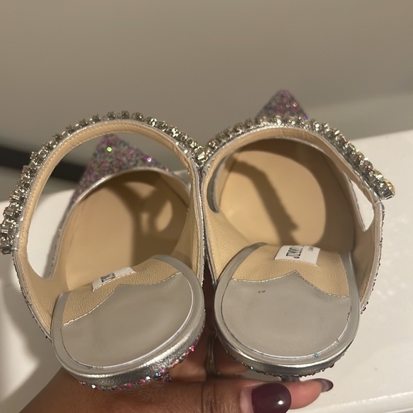 Jimmy Choo Bing 100 Sparkly Mules Size 41 - Picture 7 of 17